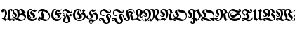 Download JustusFrakturEF Bold Font Uppercase Preview