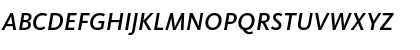 Download KievitOT-MediumItalic Regular Font Uppercase Preview