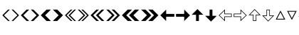 Download Leitura Symbols Arrows Font Uppercase Preview