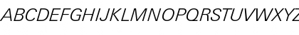 Download LinotypeUnivers BasicLightItalic Font Uppercase Preview