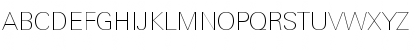 Download LinotypeUnivers BasicUltraLight Font Uppercase Preview
