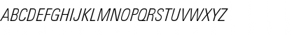 Download LinotypeUnivers CondLightItalic Font Uppercase Preview