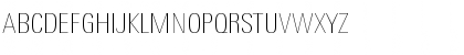 Download LinotypeUnivers CondUltraLight Font Uppercase Preview