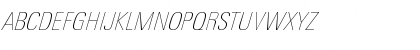 Download LinotypeUnivers CondUltraLightItalic Font Uppercase Preview