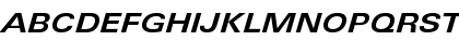 Download LinotypeUnivers ExtdBoldItalic Font Uppercase Preview
