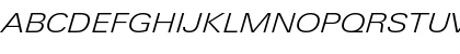 Download LinotypeUnivers ExtdLightItalic Font Uppercase Preview