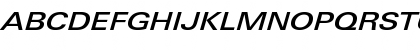 Download LinotypeUnivers ExtdMediumItalic Font Uppercase Preview