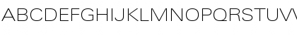 Download LinotypeUnivers ExtdThin Font Uppercase Preview