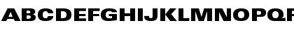 Download LinotypeUnivers ExtdXBlack Font Uppercase Preview