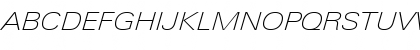 Download LinotypeUnivers ExtendedThinItalic Font Uppercase Preview