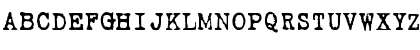 Download LoveLetterTypewriter Regular Font Uppercase Preview