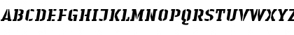 Download LTAuthenticStencil Regular Font Uppercase Preview