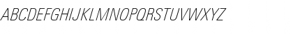 Download LTUnivers 221 CondThinIt Font Uppercase Preview