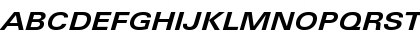 Download LTUnivers 641 ExtdBoldIt Font Uppercase Preview