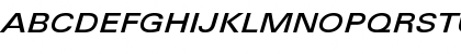 Download LTUnivers 541 ExtdMediumIt Font Uppercase Preview