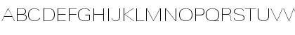 Download LTUnivers 140 ExtdUltLt Font Uppercase Preview