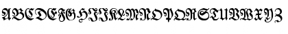 Download LutherscheFraktur Regular Font Uppercase Preview