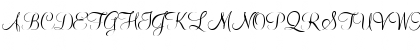 Download Mahogany Script AT Regular Font Uppercase Preview