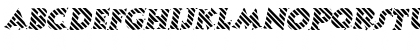 Download CandyStripe Oblique Font Uppercase Preview