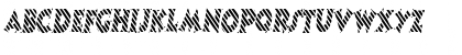 Download CandyStripeCondensed Oblique Font Uppercase Preview