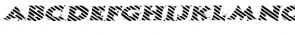 Download CandyStripeExtended Oblique Font Uppercase Preview
