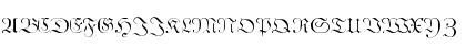 Download Unger Fraktur Regular Font Uppercase Preview