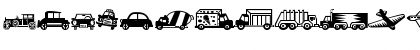 Download MiniPics LilVehicles Font Uppercase Preview