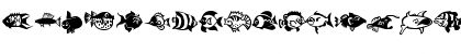 Download MiniPics LilFishies Regular Font Uppercase Preview