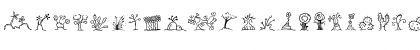 Download MiniPics UprootedTwig Regular Font Uppercase Preview