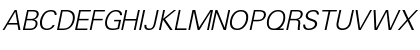 Download Uniform Light Italic Font Uppercase Preview