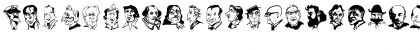 Download CaricaturesHeads Regular Font Uppercase Preview