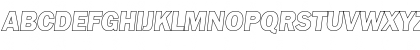 Download CarlBeckerOutline-Heavy Italic Font Uppercase Preview