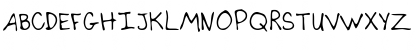 Download CarlysHand Regular Font Uppercase Preview