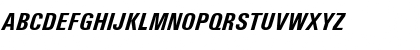 Download Univers Condensed Bold Italic Font Uppercase Preview