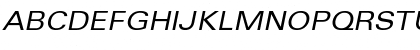 Download Univers Extended Oblique Font Uppercase Preview