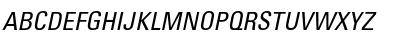 Download Univers LT 57 Condensed Italic Font Uppercase Preview