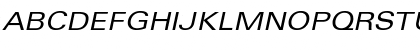 Download Univers53-Extended RomanItalic Font Uppercase Preview