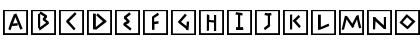 Download AdonisGreekSquares Regular Font Uppercase Preview