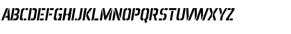 Download Aero Matics Stencil Italic Font Uppercase Preview
