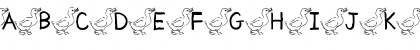Download AEZ ducks AEZ ducks Font Uppercase Preview