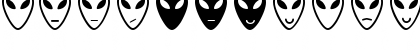 Download Alien faces St Regular Font Uppercase Preview