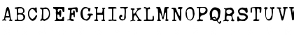 Download Ana's Rusty Typewriter Regular Font Uppercase Preview