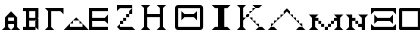 Download ancient greece Regular Font Uppercase Preview