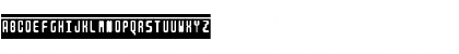 Download ARONDIE BLANC/NOIRE/MAJ MIN SURLIGNER Regular Font Uppercase Preview