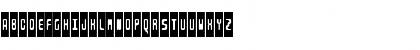 Download ARONDIE BLANC/NOIRE MAJ Regular Font Uppercase Preview