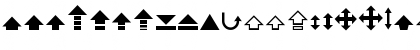 Download Arrow 7 Regular Font Uppercase Preview