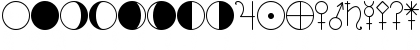 Download ASTOLOGY ASTROLOGICAL TFB Regular Font Uppercase Preview