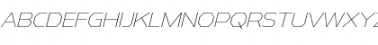 Download Athabasca ExtraLight Italic Font Uppercase Preview