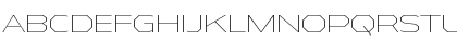 Download Athabasca Expanded ExtraLight Font Uppercase Preview