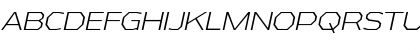 Download Athabasca Expanded Light Italic Font Uppercase Preview
